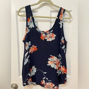 Joie floral tank top. Size L.